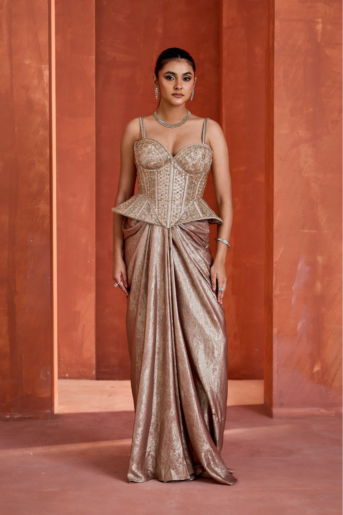 Drape skirt with Corset
