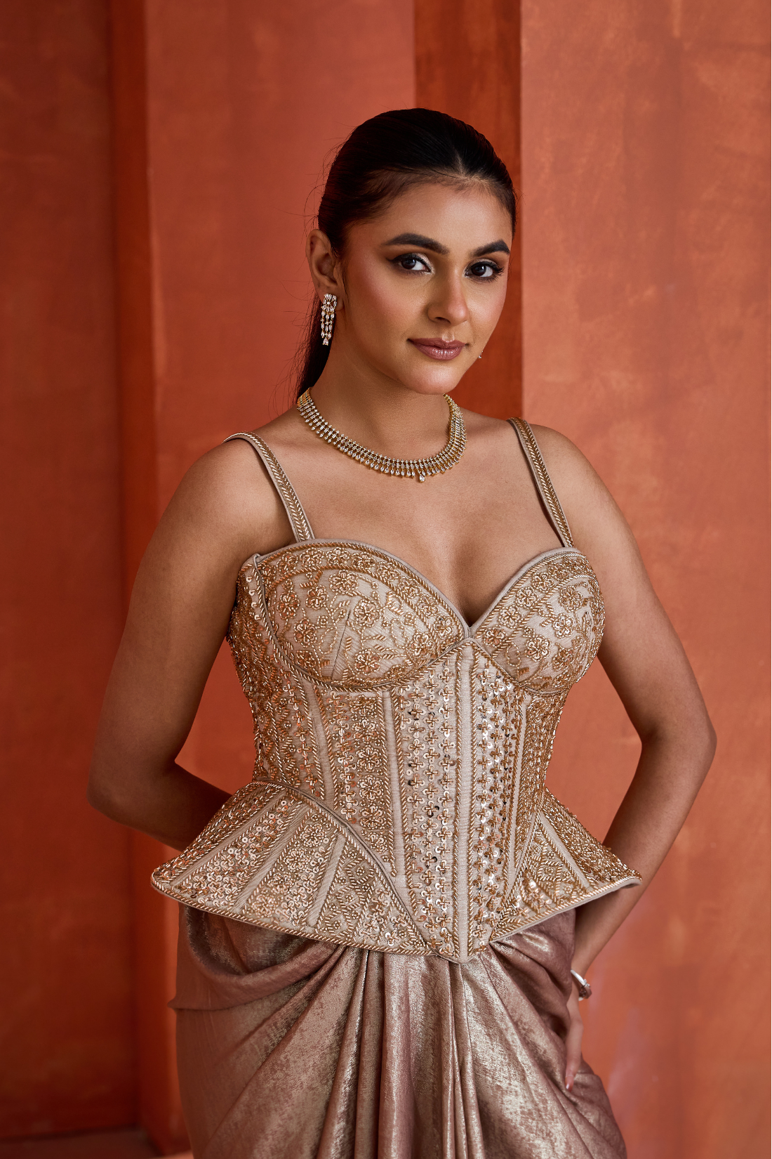 Drape skirt with Corset
