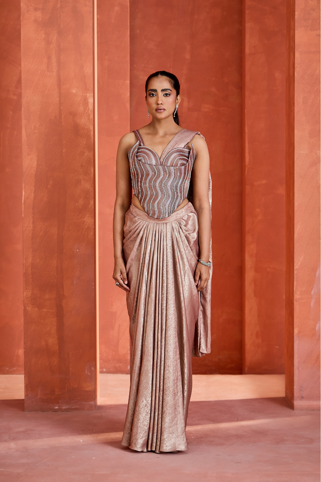 Drape saree with Corset