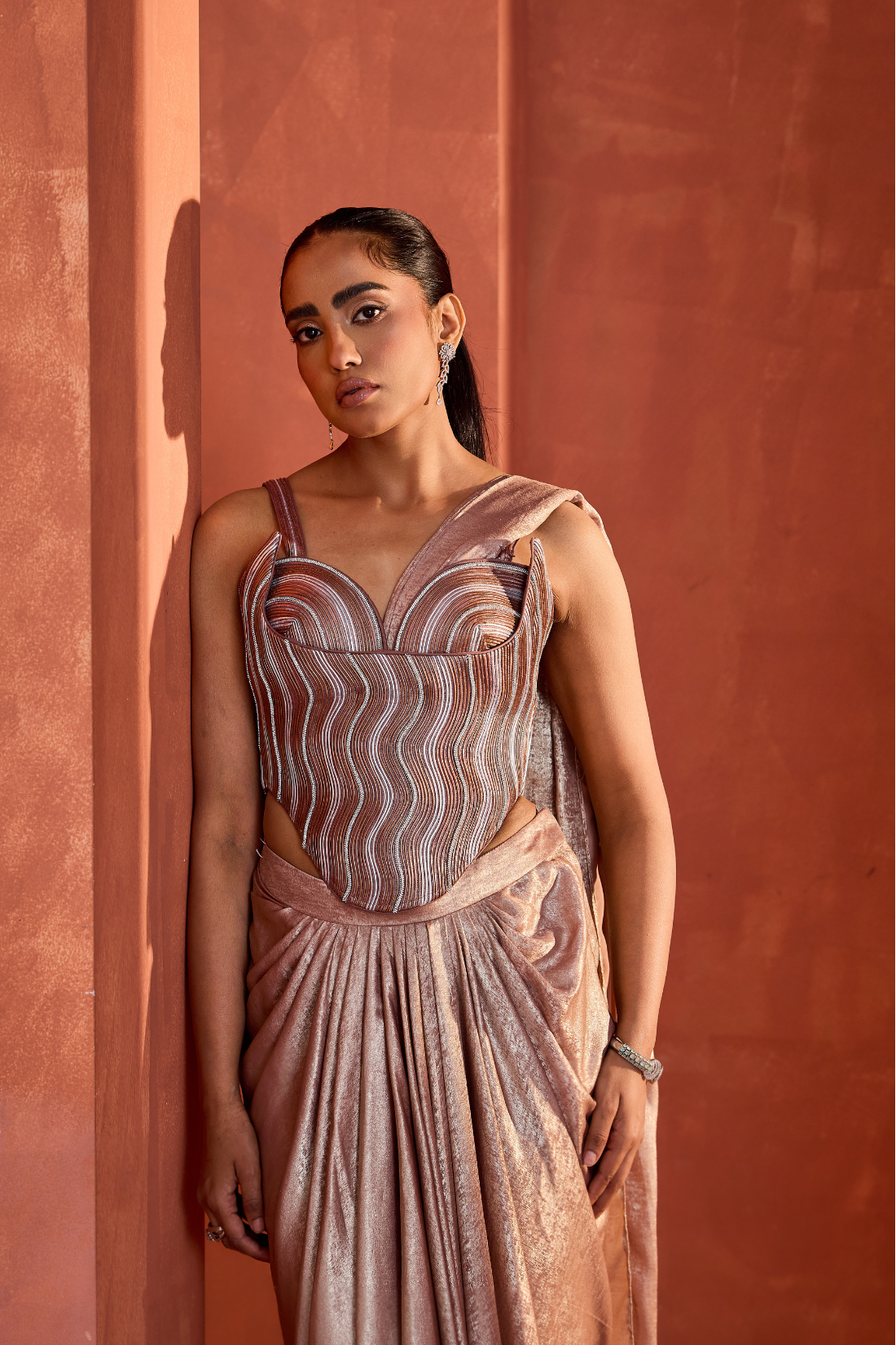 Drape saree with Corset