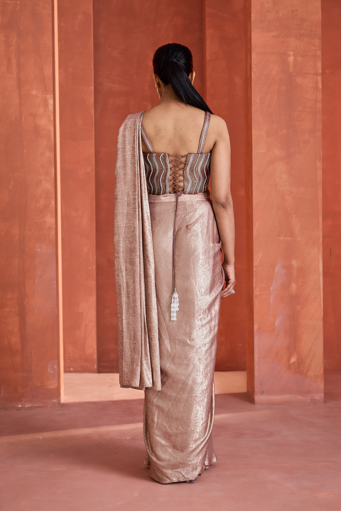 Drape saree with Corset