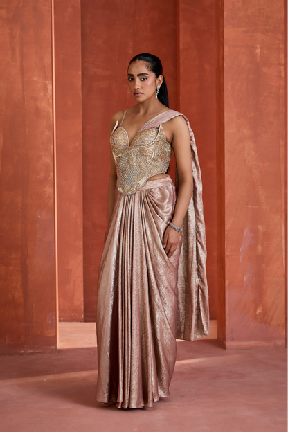 Drape skirt with Corset