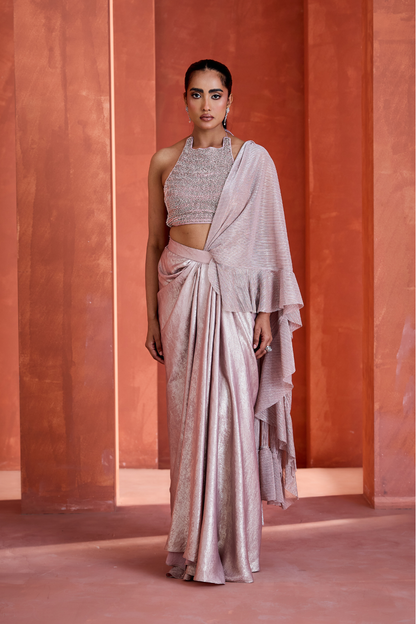 Drape skirt with Blouse
