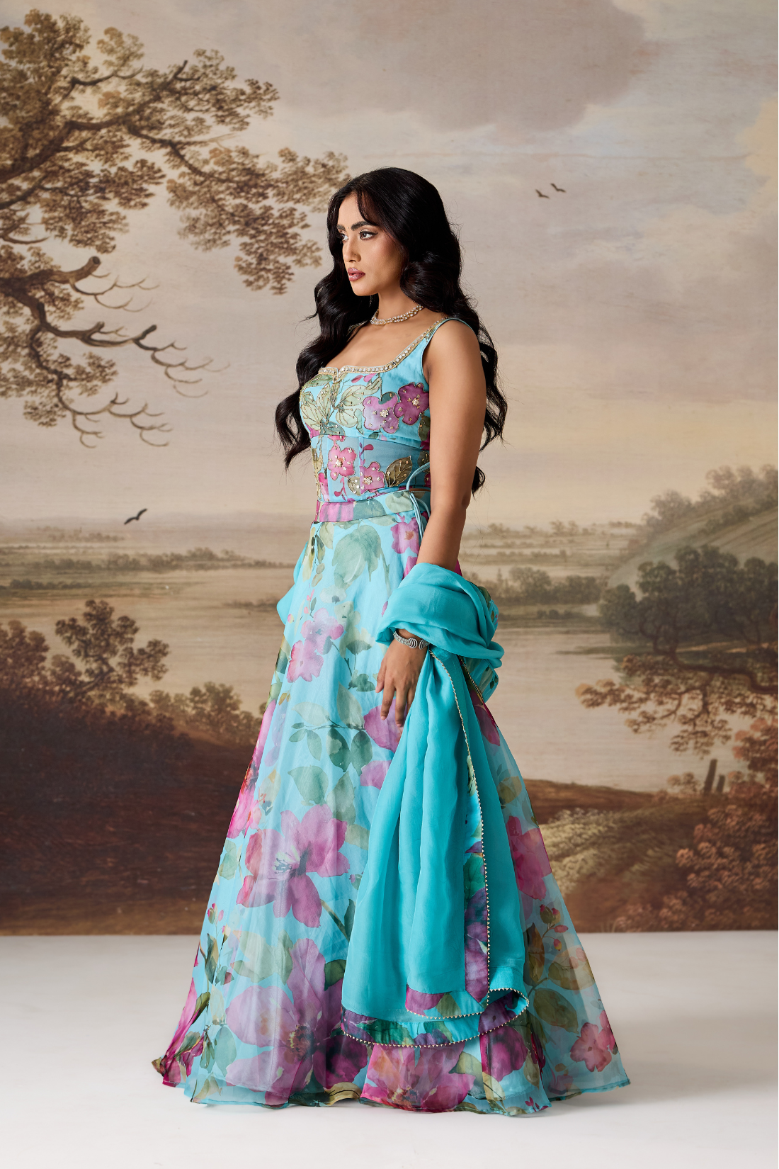 Sea Glass Muse Lehenga Set