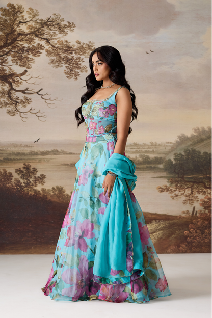 Sea Glass Muse Lehenga Set