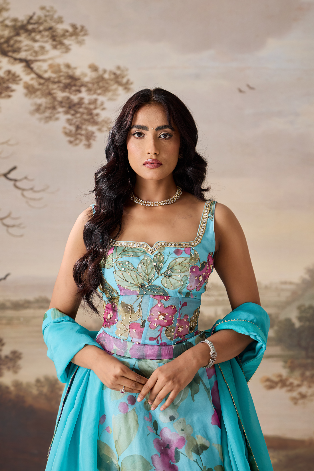 Sea Glass Muse Lehenga Set