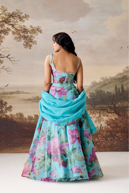 Sea Glass Muse Lehenga Set