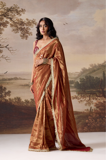 Crimson Muse Draped Saree