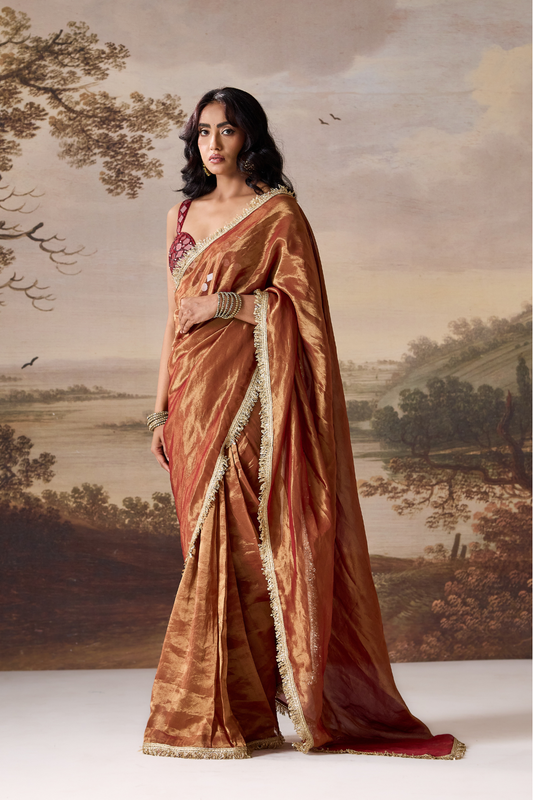 Crimson Muse Draped Saree