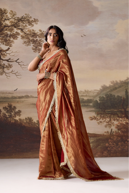 Crimson Muse Draped Saree
